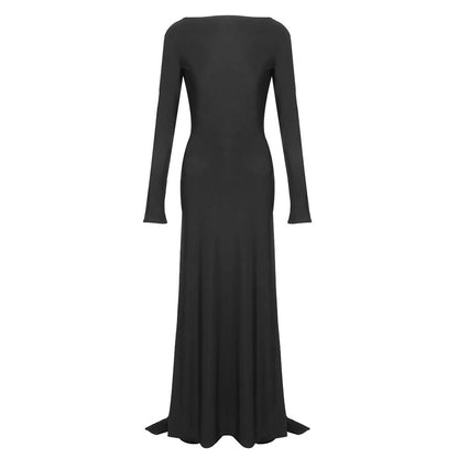 Autumn Winter Women Clothing Sexy Socialite Dress Backless Ribbon Cocktail Dress by Ragazza