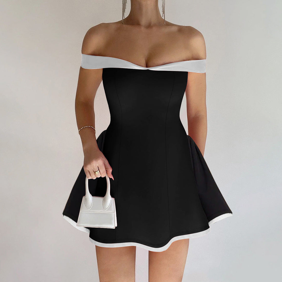 Women Clothing Autumn Winter Sexy Tube Top Niche Dress Slim Sheath Dress by Ragazza