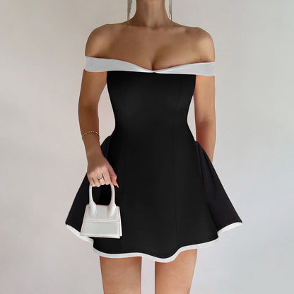 Women Clothing Autumn Winter Sexy Tube Top Niche Dress Slim Sheath Dress by Ragazza