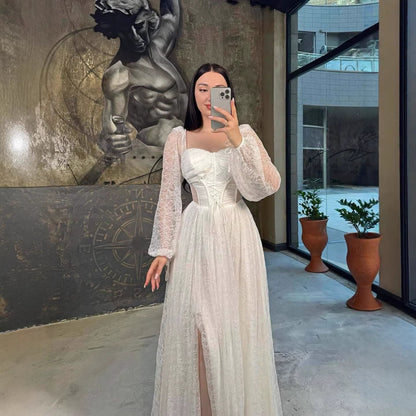 Lace Waist Controlled Long Sleeves Dress Elegant Dress by Ragazza