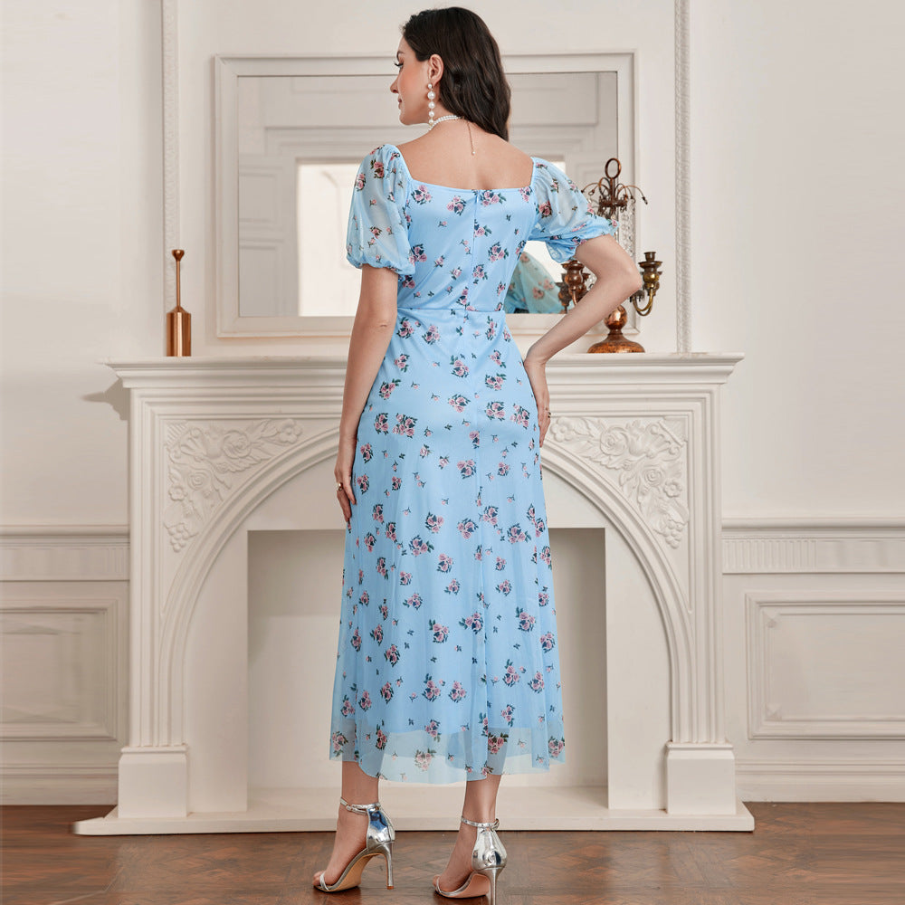 Fashionable Elegant Women Clothing French High Waist Dress by Ragazza