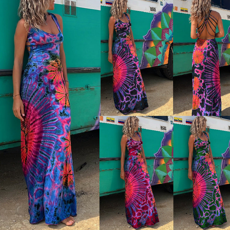 Summer Sexy Women Wear Strap Backless Cross Dress by Ragazza