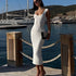 Sunken Stripe Tight Square Collar Dress Sleeveless Tight Fitting Solid Color Summer Sexy Mid Length Knitted Dress  DestGlow