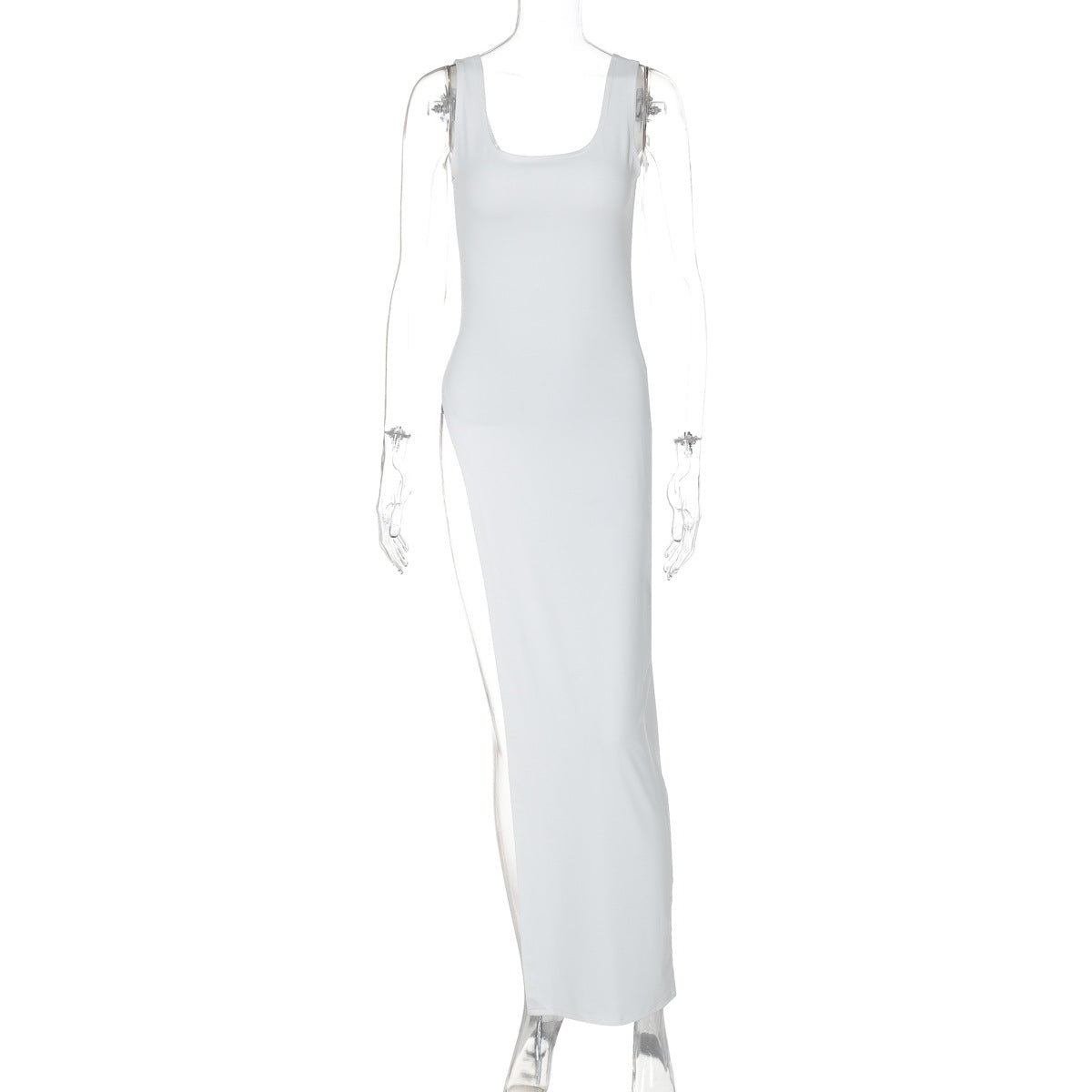 Women Clothing Summer Street Shooting Personality Slim Fit Split Shoulder Strap Dress by Ragazza