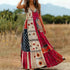 Retro Star Stripes Stitching Bohemian Dress Women Summer V neck Swing Vacation Dress  DestGlow
