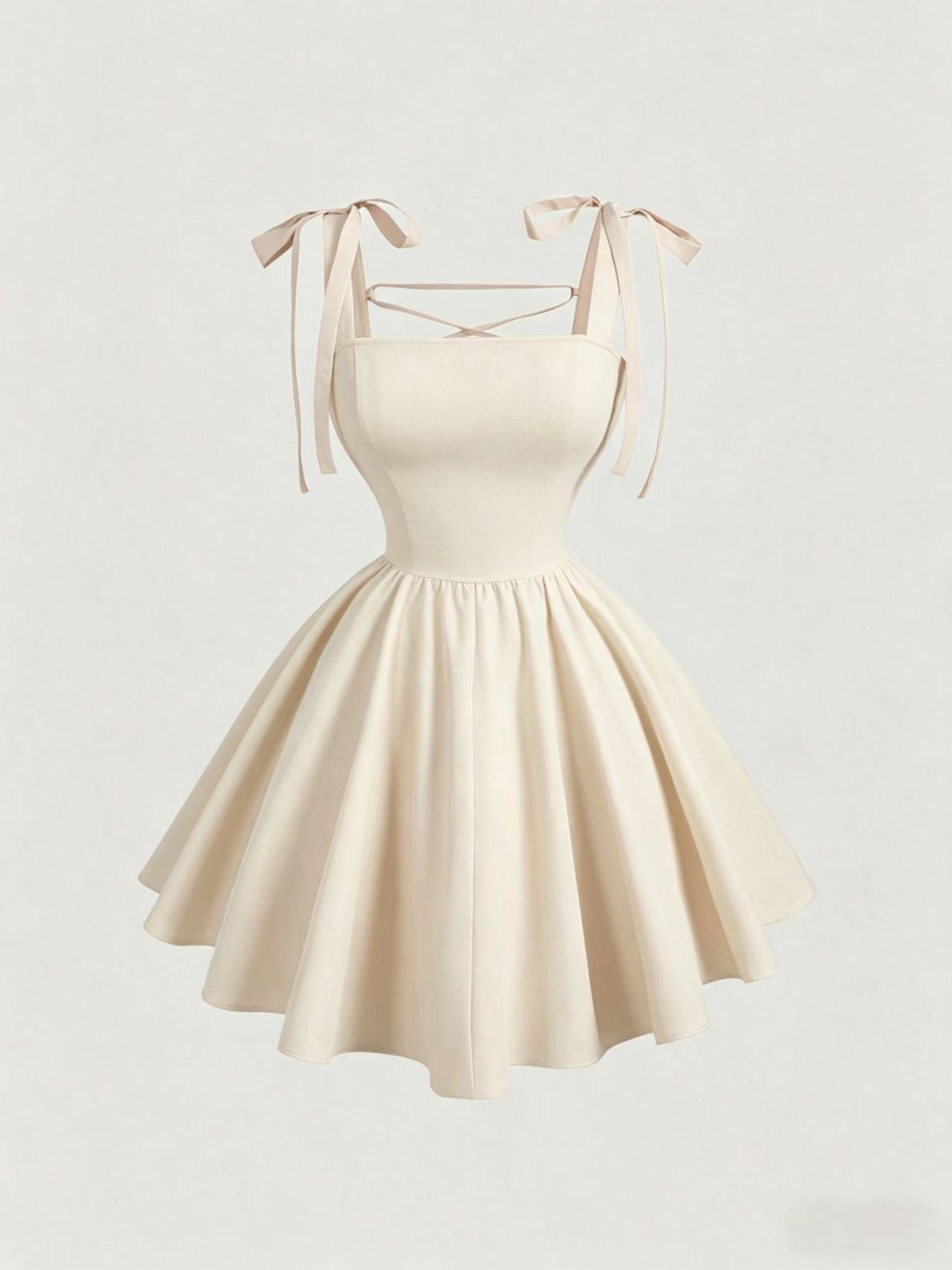 Slimming Flounce Square Collar Summer Dress French Sweet Spicy Pink Bow Bandage Sexy Sling Dress  DestGlow