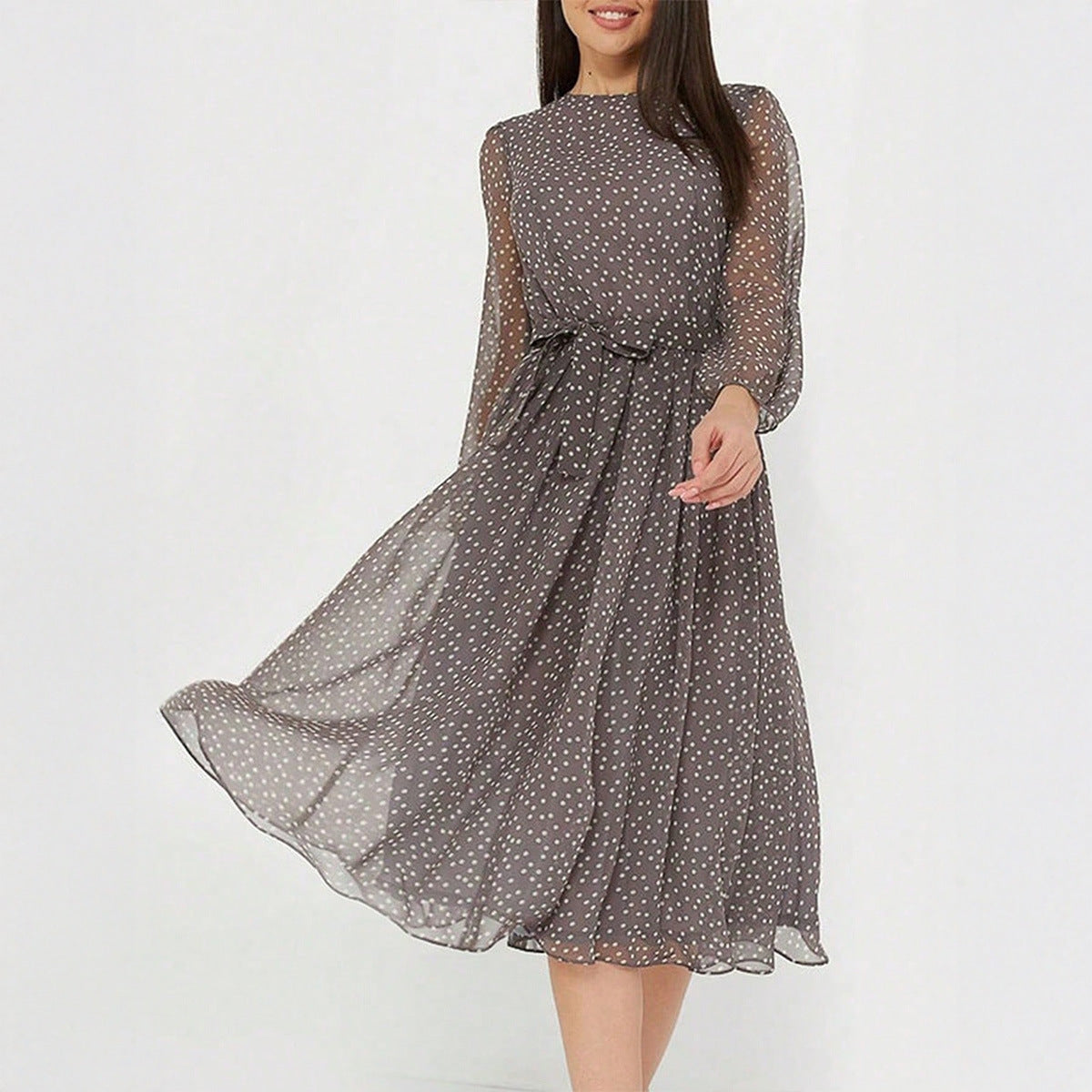 Vacation Casual Floral Lace up Waist Controlled Dress Women Spring Summer by Ragazza