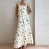 Bow Bandage Summer Maxi Dress Women Cothing Printed Sleeveless Office Long Suspender Amplified craft by Ragazza