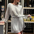 Festival Party Fashionable Sequ Sequin Color Waist-Tight Dress by Ragazza