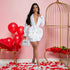 Women Sexy V neck Solid Color Dress Sheath Long Sleeve Short Dress Evening Dress by Ragazza