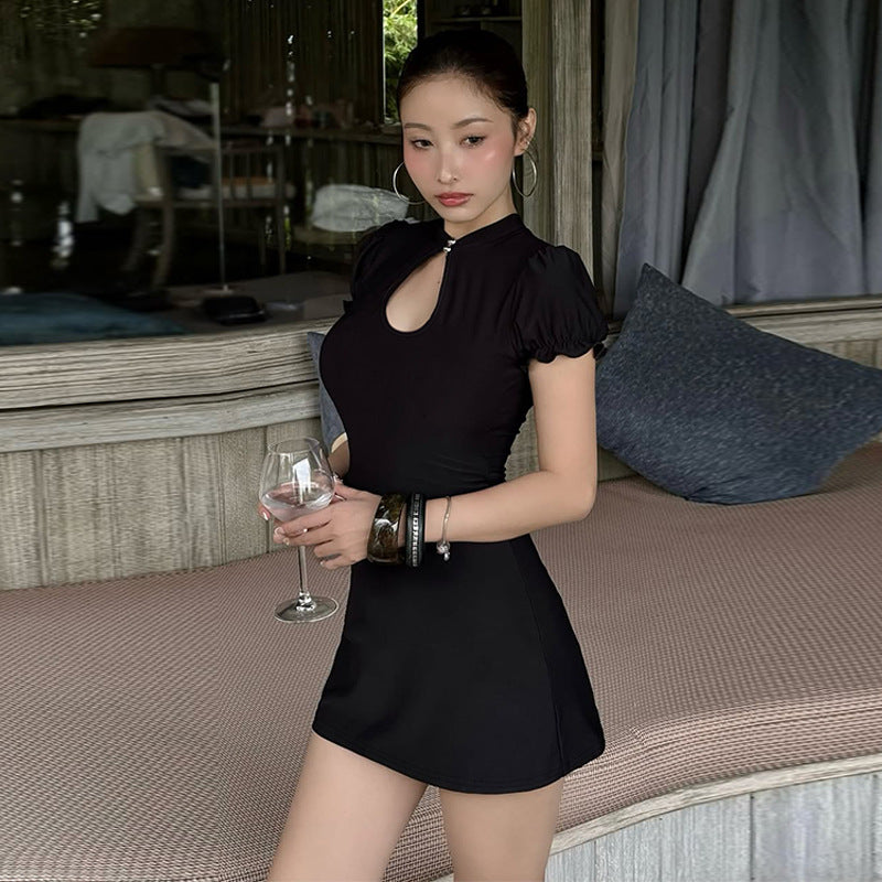 French Sexy Sheath Nightclub Dress Women Spring Sexy Slimming Sexy Short Sleeve by Ragazza