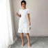 Summer Slim Fit Sheath Knee Length Office Casual All Matching Dress by Ragazza