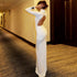 Women Clothing Autumn Solid Color Long Sleeve Slim Fit Fishtail Dress Button Backless Dress Women by Ragazza