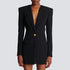 Spring Autumn High Solid Color Long Sleeve Slim Fit Office Ladies Business Dress Women by Ragazza