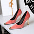 Cocktail Metal Tilta Flip Plush Pointed Low Cut Slip on Stiletto Heel Not Tired Feet Pumps  DestGlow