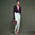 Autumn Winter Women Clothing Fashionable Elegant Deep V Plunge neck Long Sleeve Split Maxi Dress Women by Ragazza