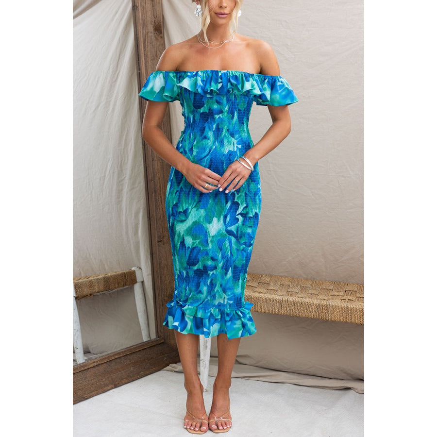 Summer off Shoulder Lace Skinny Sheath Elegant Sexy Dress by Ragazza