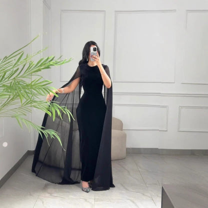 Autumn Winter Women Clothing Middle East Velvet Sheath Sleeve Dress by Ragazza