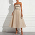 Spring Summer Sleeveless Wrapped Chest Sequ Dress Party Holiday Dress Women Clothing  DestGlow