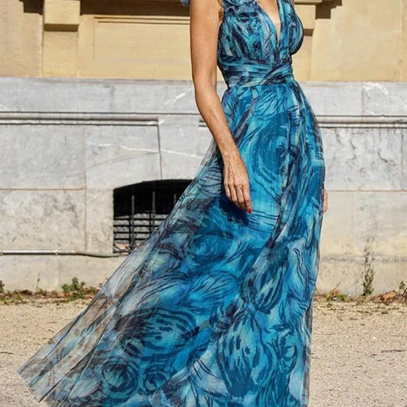 Summer Bohemian Holiday Floral Dolorita Large Swing Dress Printed Dress by Ragazza