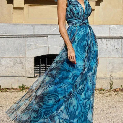 Summer Bohemian Holiday Floral Dolorita Large Swing Dress Printed Dress by Ragazza