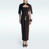 Elegant Lady Shawl Dress Summer Solid Color Stitching Metal Buckle Tight Waist Slim Hip Dress  DestGlow