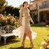 Fall Elegant Elegant Design Lace Stitching High Grade Waist Slimming Women Trench Coat by Ragazza