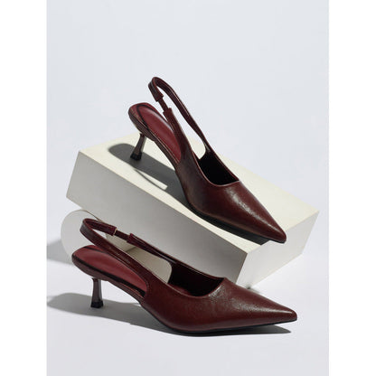 Sexy Closed Toe Sandals Wild Pointed Toe Slingback Women Shoes  DestGlow