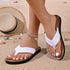 Lightweight Flip Flops Women Flat Flip Flops Summer Outdoor Wear Beach Slippers  DestGlow