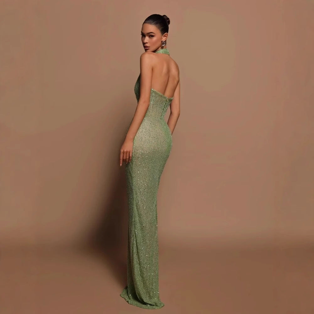 Popular Sexy One Shoulder Sequined Sheath Slim Fit Cocktail Annual Party Party Evening Dress by Ragazza