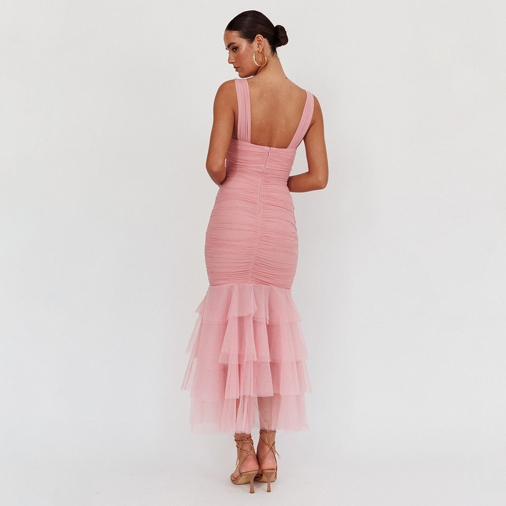 Spring Summer Sexy Patchwork Strap Dress Sexy Skinny Sheath Women Clothing Dress by Ragazza