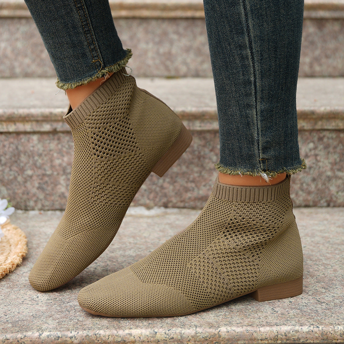 Women Boots Knee High Black Boots Women Ankle Boots Mid Calf Pointed Toe Boots High Heel Boots Women Shoes Flying  DestGlow
