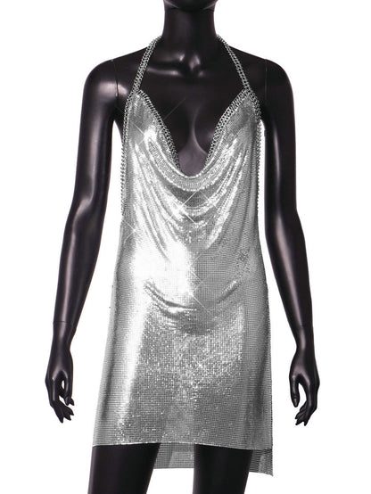 Sexy Metal Sequin Sling Sexy Dress by Ragazza