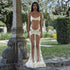 Summer Women Mesh Lace Lace Spaghetti Strap Dress See through Sexy Nightdress Vacation Maxi Dress by Ragazza