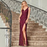 Evening Dress Women Cocktail Slim Fit Daily V neck Sequ Split Dress  DestGlow