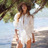 Shirt Dress Summer Vacation Lazy Solid Color Tied Collared Sheath Shirt Dress  DestGlow