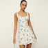Summer Women Printing Slip Dress Square Collar Backless Fresh Sweet Floral A Line Dress by Ragazza