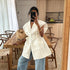 Women Clothing Summer Sleeveless Workwear Shirt Trendy Stylish Multi Pocket Belt Loose Top by Ragazza