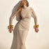 Sexy Mesh See through Maxi Dress Long Sleeve Sexy Pleated Slim Fit Dress by Ragazza