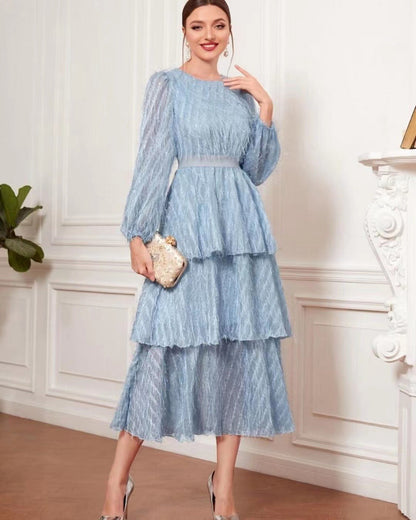 Women Clothing French Elegant Early Spring Casual Retro Lace Fairy Slim Slimming Dress by Ragazza