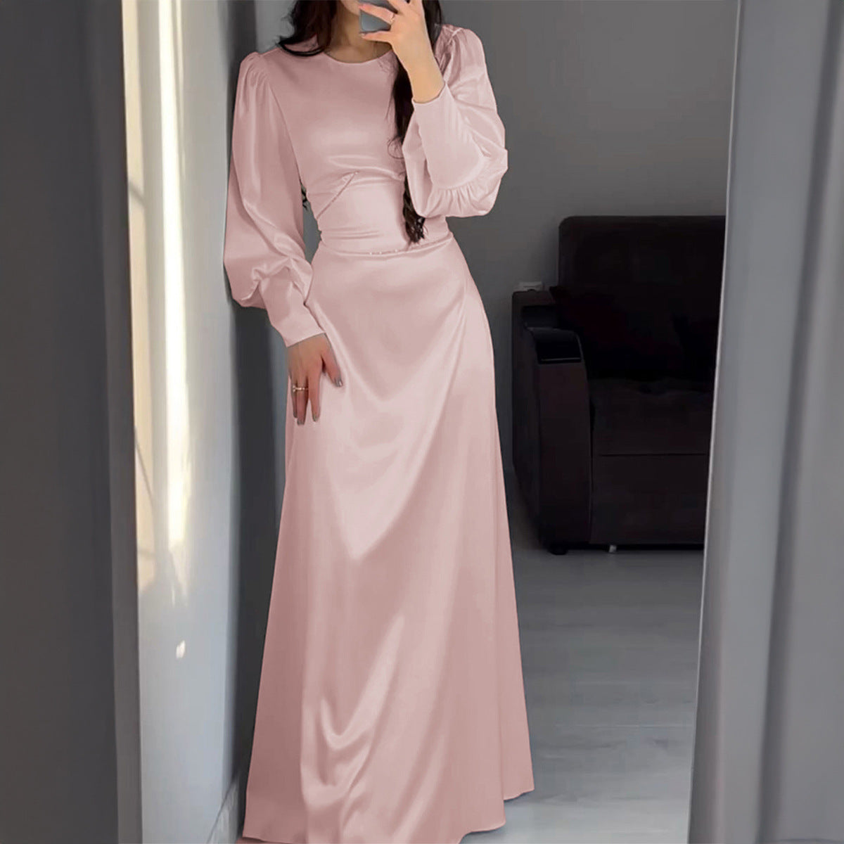 Women Clothing Autumn Elegant High End Long Sleeve Dress by Ragazza