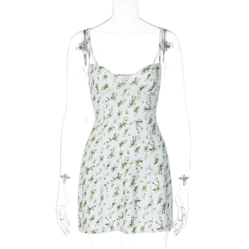 Autumn Winter Small Floral Cami Dress Women Clothing by Ragazza