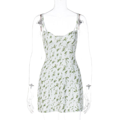 Autumn Winter Small Floral Cami Dress Women Clothing by Ragazza