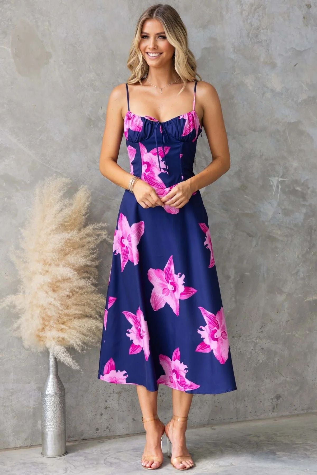 Summer Printed Slim Fit Sexy Suspenders Dress by Ragazza