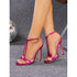 Open Toe Rhinestone Stiletto Heel Sexy Sandals Women  DestGlow