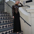 Autumn Winter Women Clothing High Neck Sexy Hollow Out Cutout out See through Lace Slim Fit Long Sleeved Elegant Dress by Ragazza