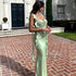 Summer Internet Celebrity Same Lace Strap Backless Dress Fashionable Ruffled Ribbon Dress by Ragazza