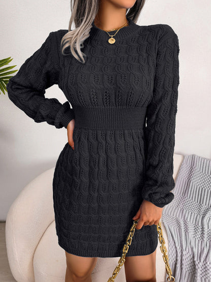 Fall Winter Casual Twist Waist Sheath Dress Base Sweater Dress Women Clothing by Ragazza