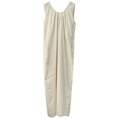 Korean High Grade Sleeveless Vest Dress Summer Sneaky Design Backless Dress Can Be Outerwear Homewear by Ragazza