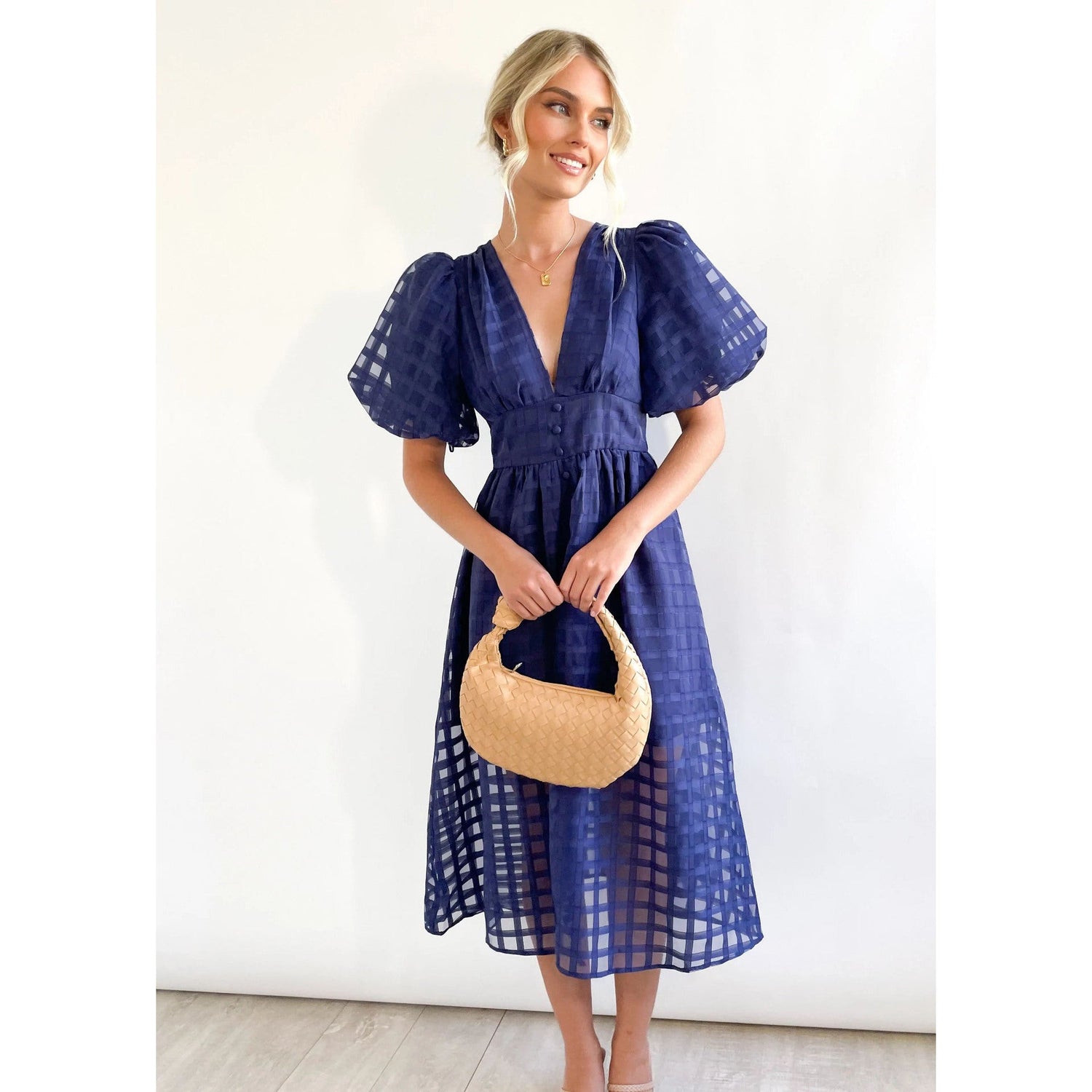 Spring Summer Multi Color Lantern Sleeve Dress Casual Party Dress Women by Ragazza